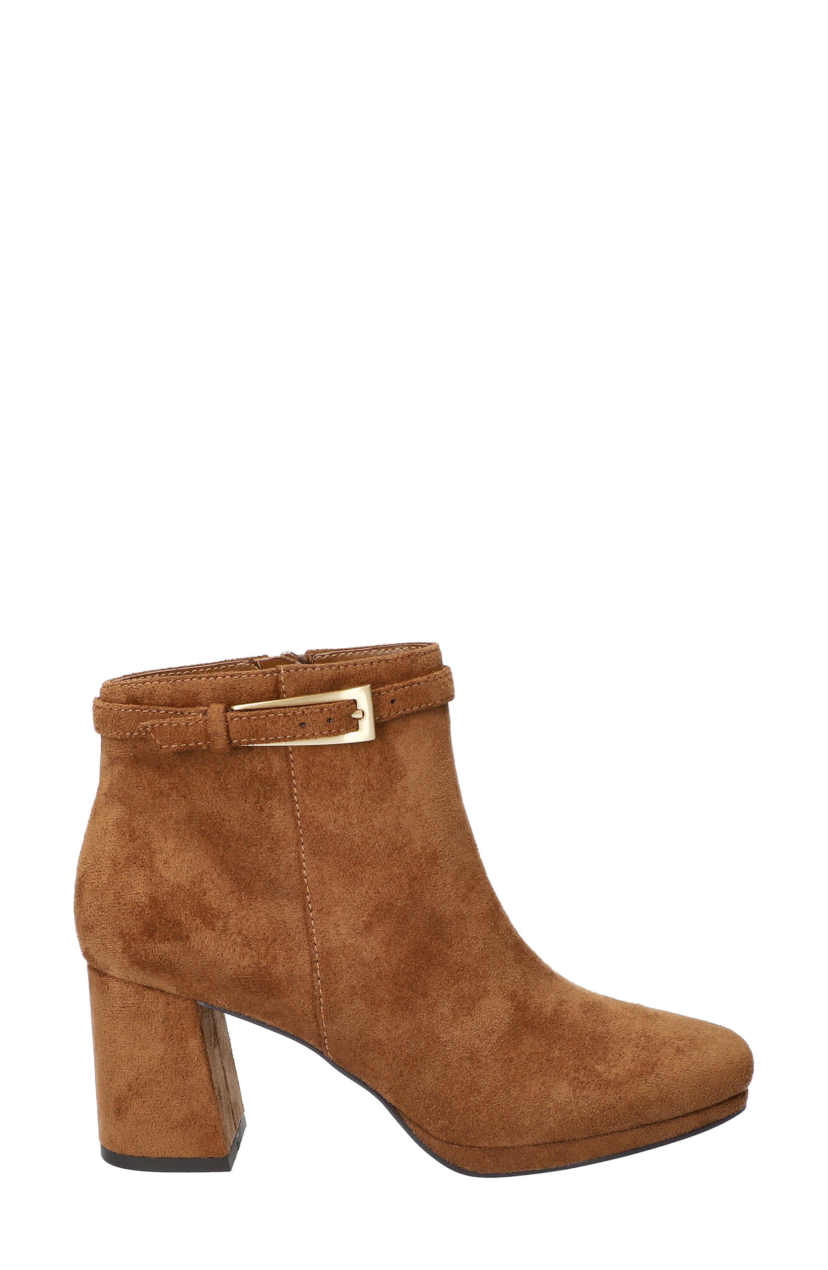 Hudson Platform Bootie, Alternate, color, COGNAC SUEDE