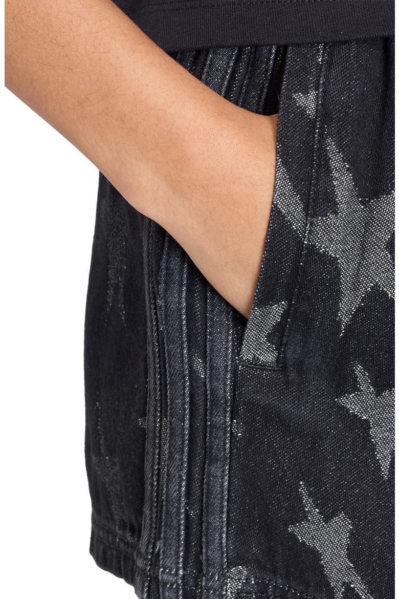 Denim Graphic Shorts, Alternate, color, TRUBLC