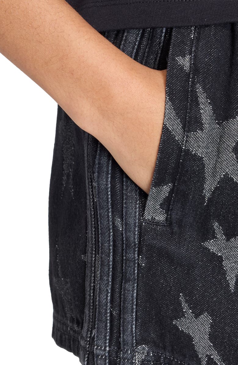 adidas Originals Denim Graphic Shorts, Alternate, color, Trublc