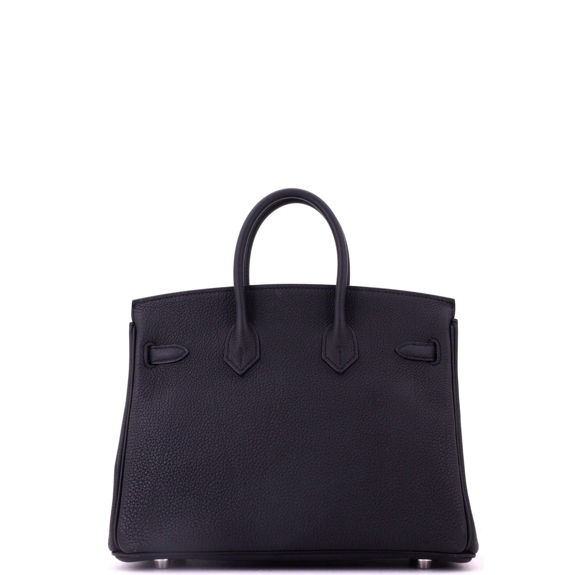 Birkin Handbag Black Togo with Palladium Hardware 25, Alternate, color, Black