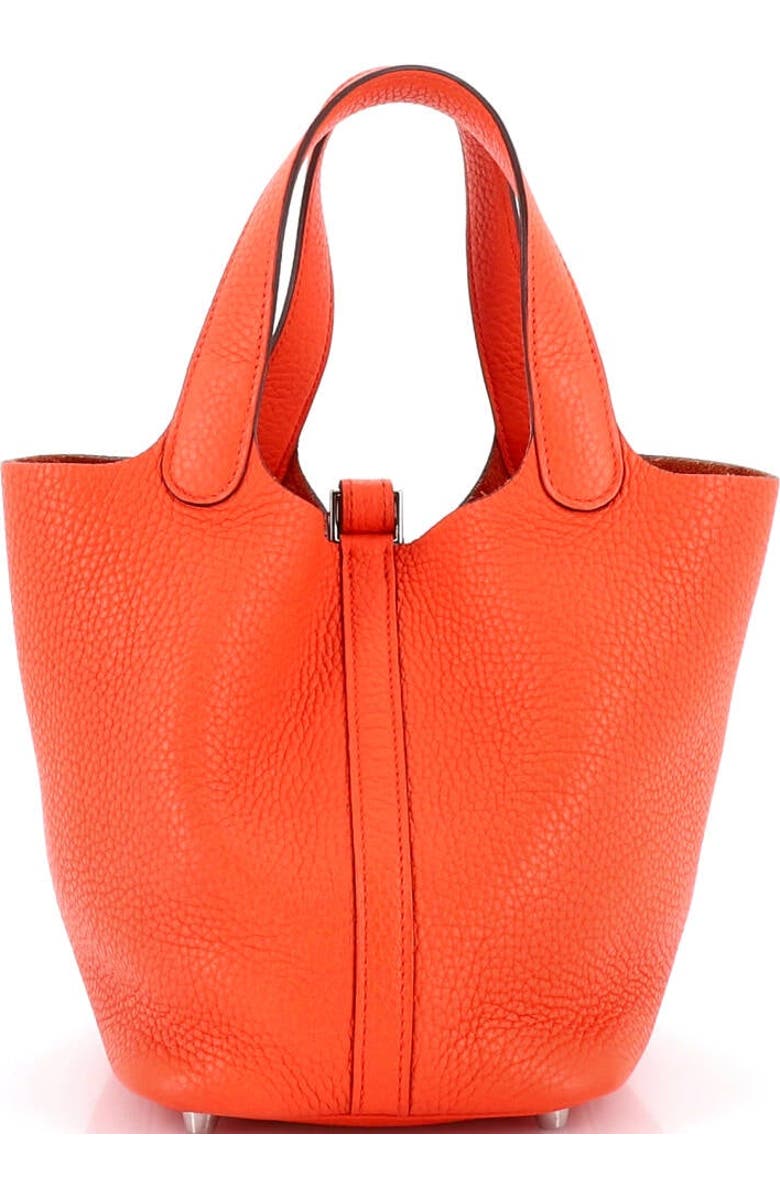 Pre-Owned Hermes Picotin Lock Bag Clemence PM, Alternate, color, Orange Poppy