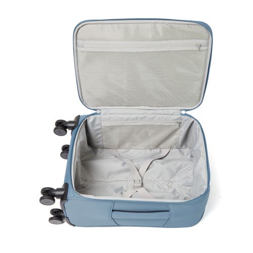 Baggallini 4 Wheel Carry-on Suitcase In Cornflower Twill