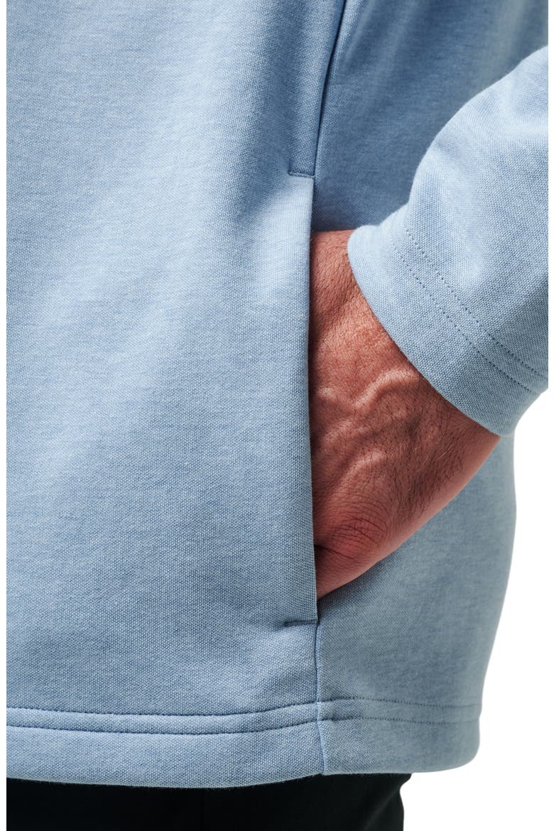 Upgraded Half Zip Pullover, Alternate, color, LIGHT BLUE