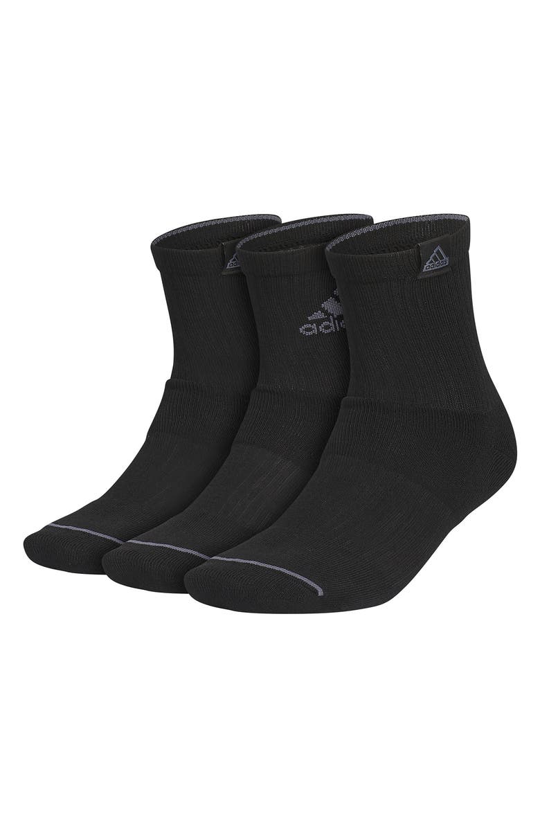 adidas 3-Pack 3.0 Cushioned Sport Crew Socks, Main, color, 
