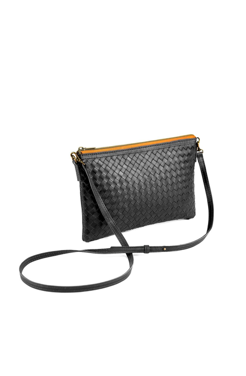 Woven Crossbody Clutch Bag