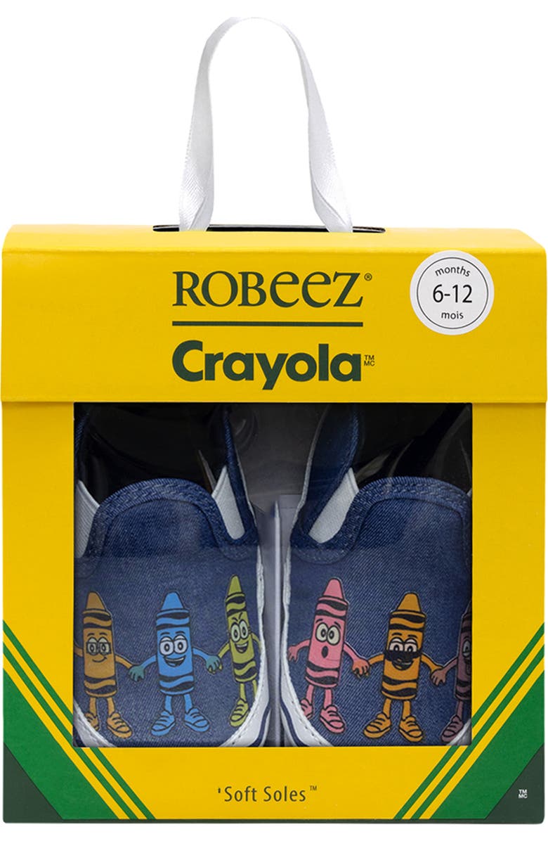 Robeez<sup>®</sup> x Crayola<sup>™</sup> Pals Crib Shoe, Alternate, color,