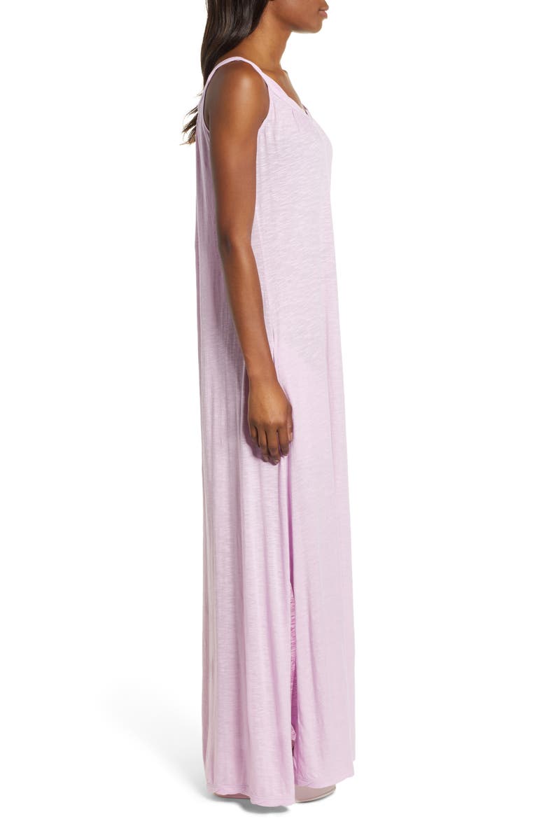 Twist Neck Maxi Dress, Alternate, color, PINK BOUQUET