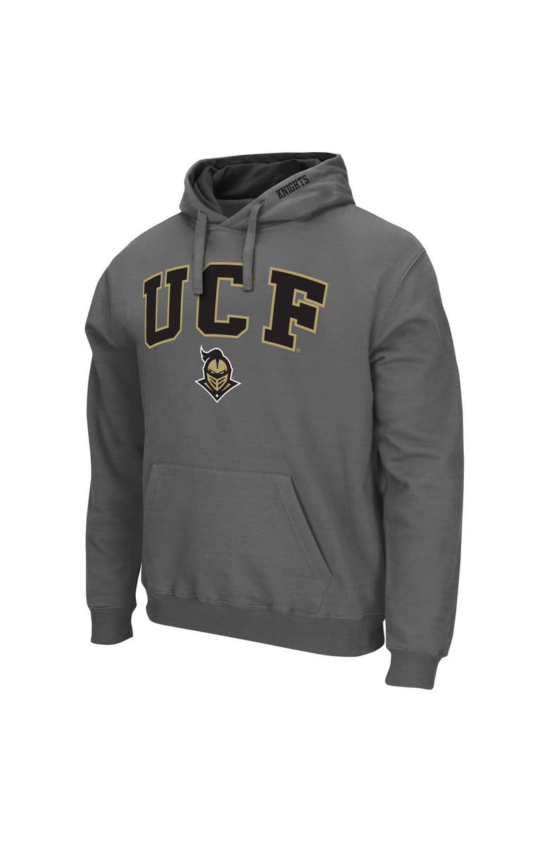 COLOSSEUM Men's Colosseum Charcoal UCF Knights Arch & Logo 3.0 Pullover Hoodie, Alternate, color, Charcoal