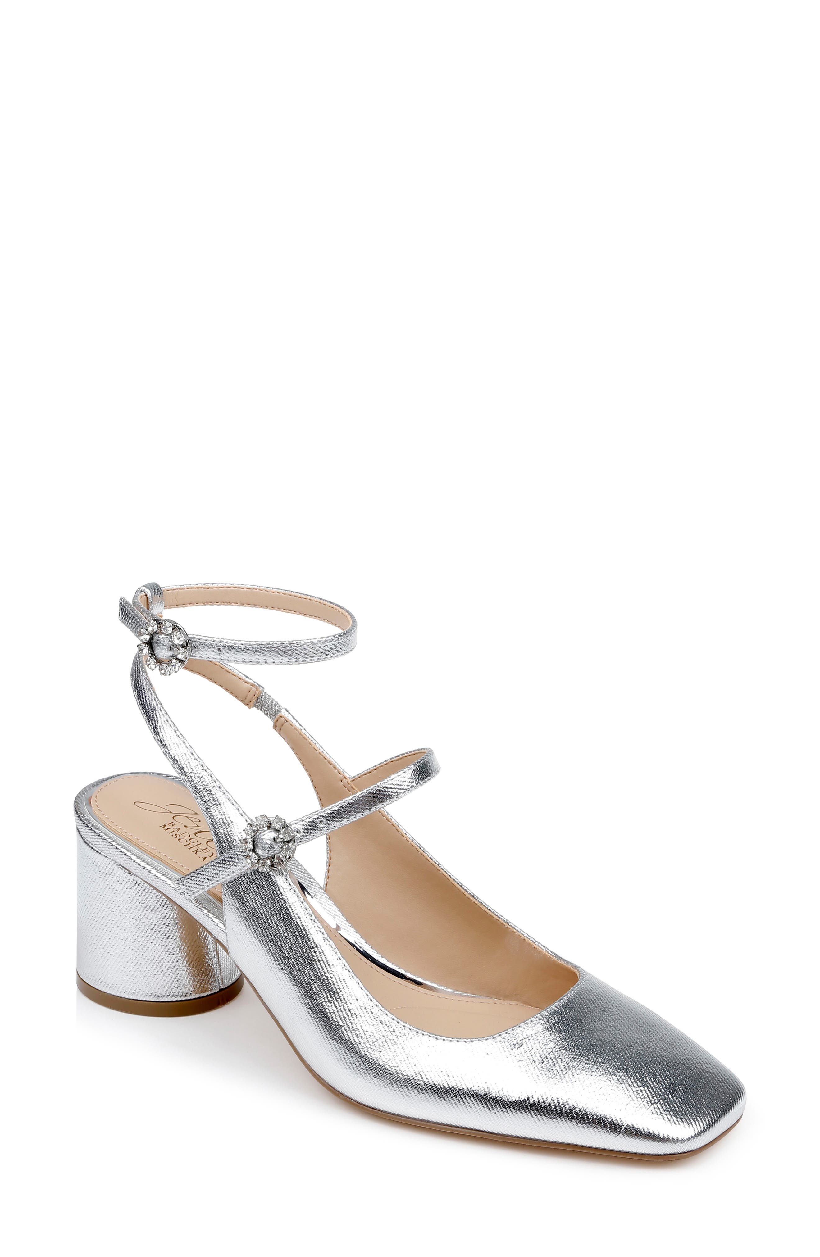 Jewel Badgley Mischka Keilani Ankle Strap Mary Jane Pump