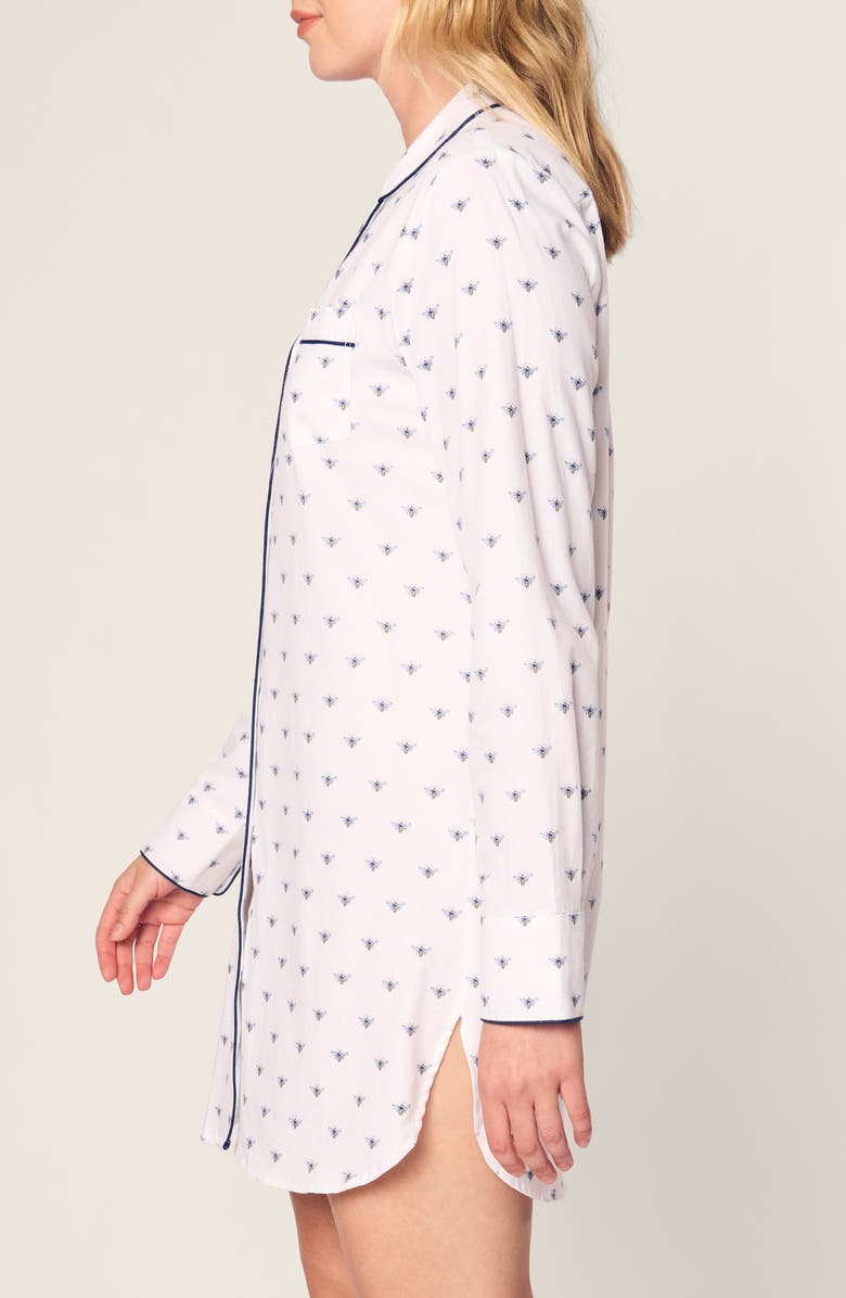 Petite Plume Cotton Twill Nightshirt, Alternate, color, 