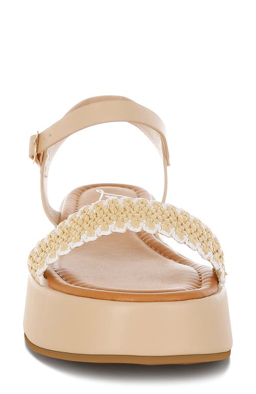 London Rag Anglong Raffia Platform Wedge Sandal