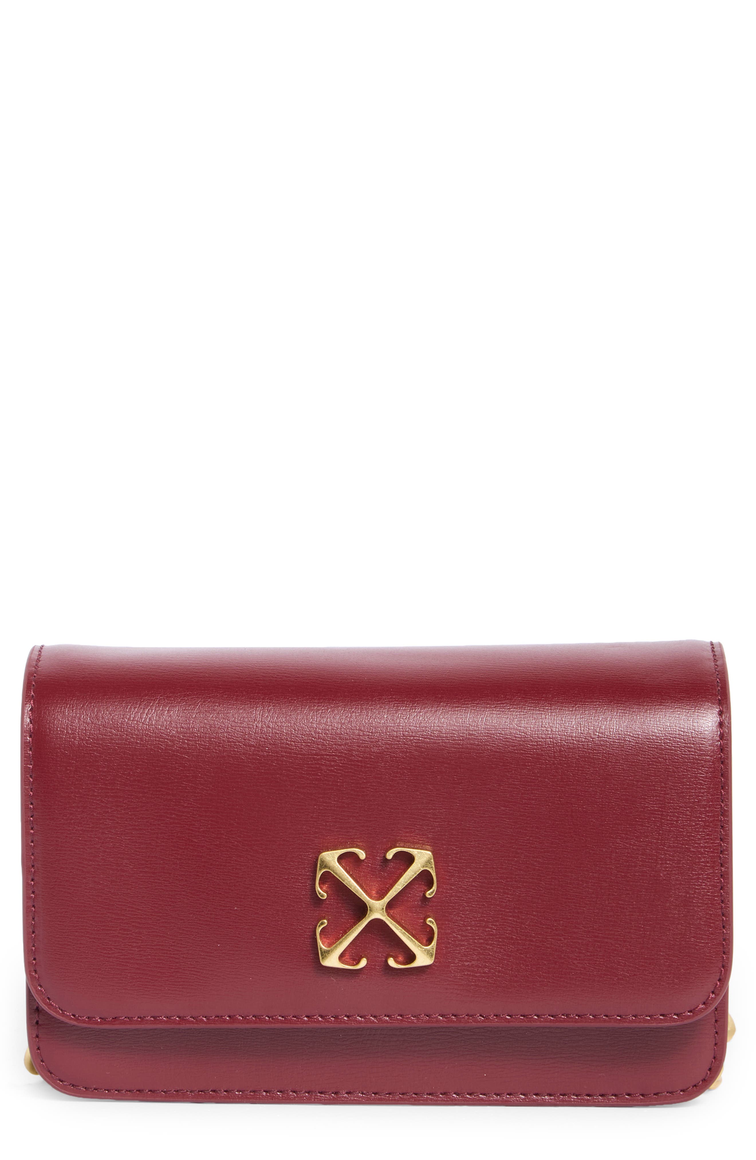 Off-White Jitney Leather Wallet on a Chain