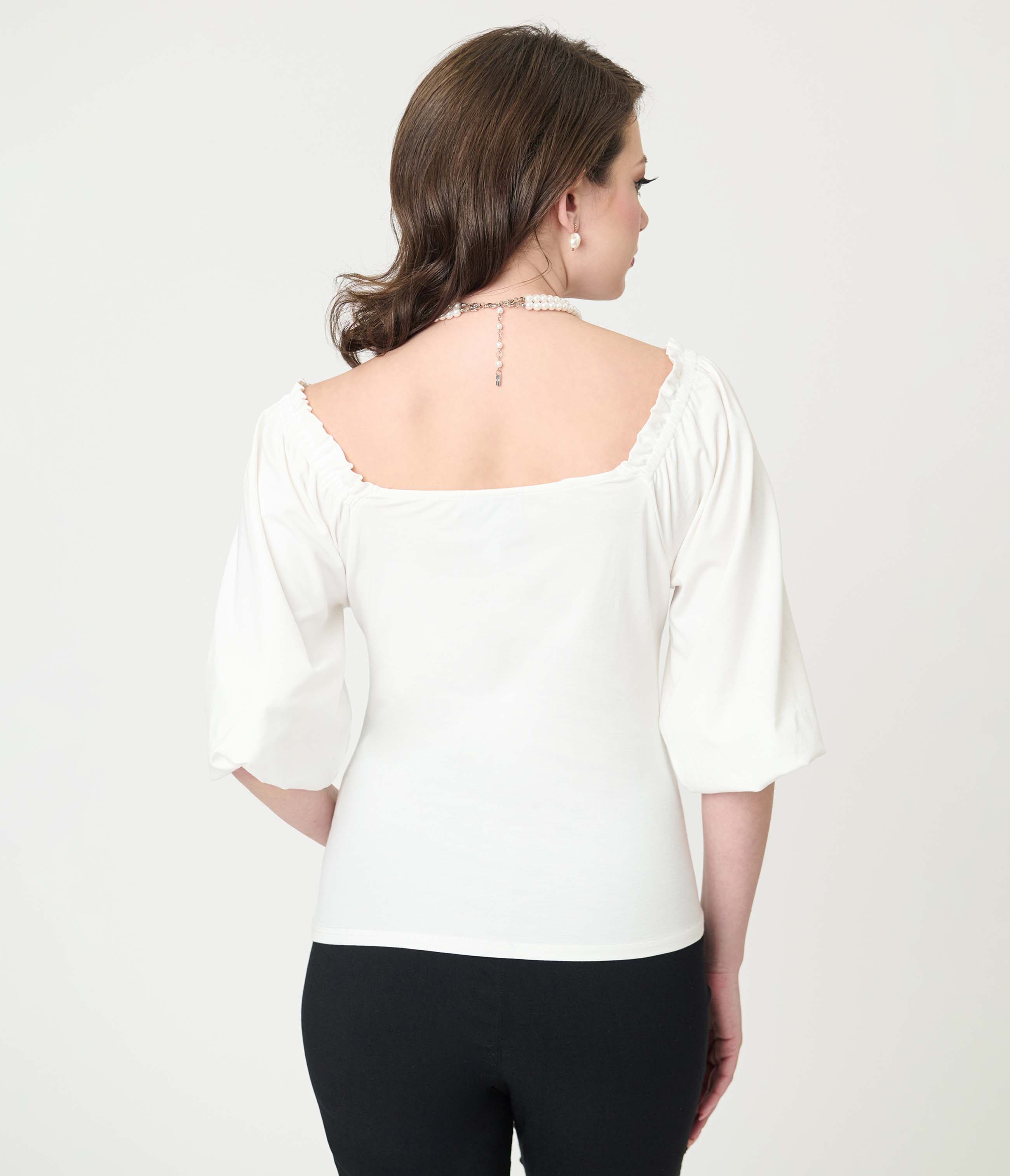 Peasant Sleeve Blouse - image 4