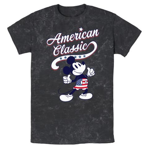 Men's Retro American Classic Short Sleeve Graphic T-Shirt