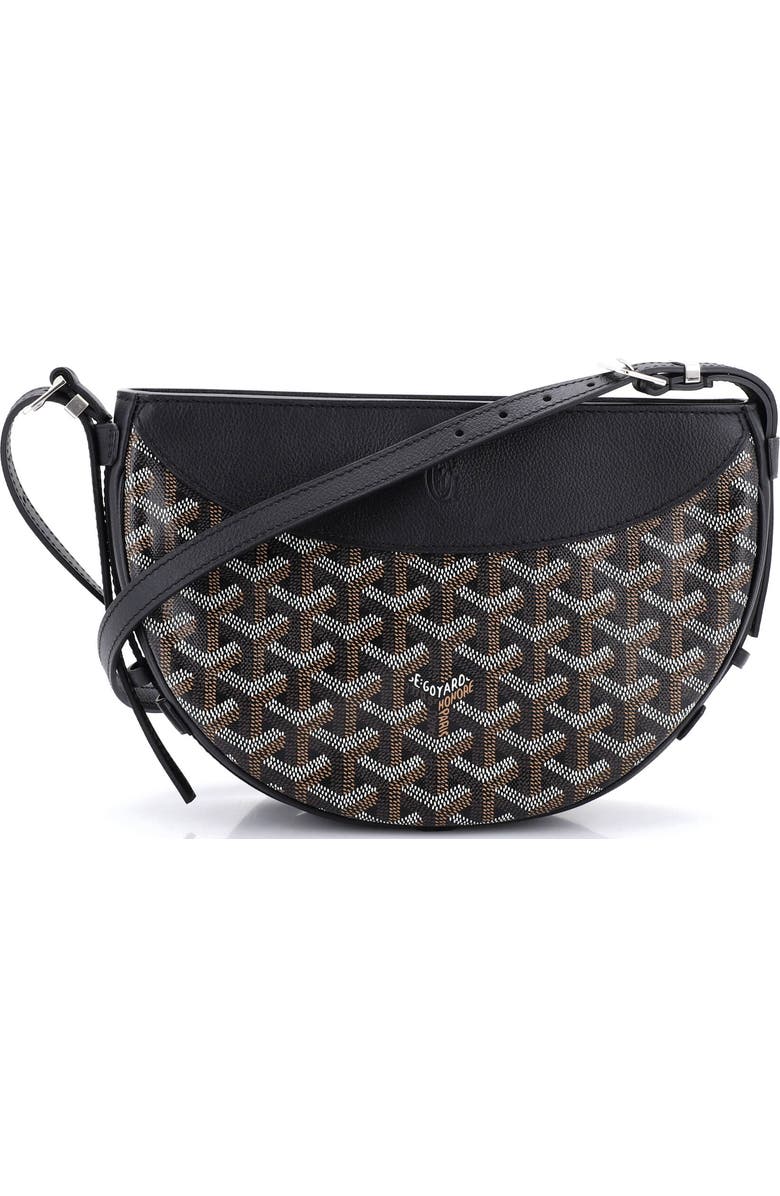 Pre-Owned Goyard Hirondelle Shoulder Bag Coated Canvas and Leather, Main, color, Black