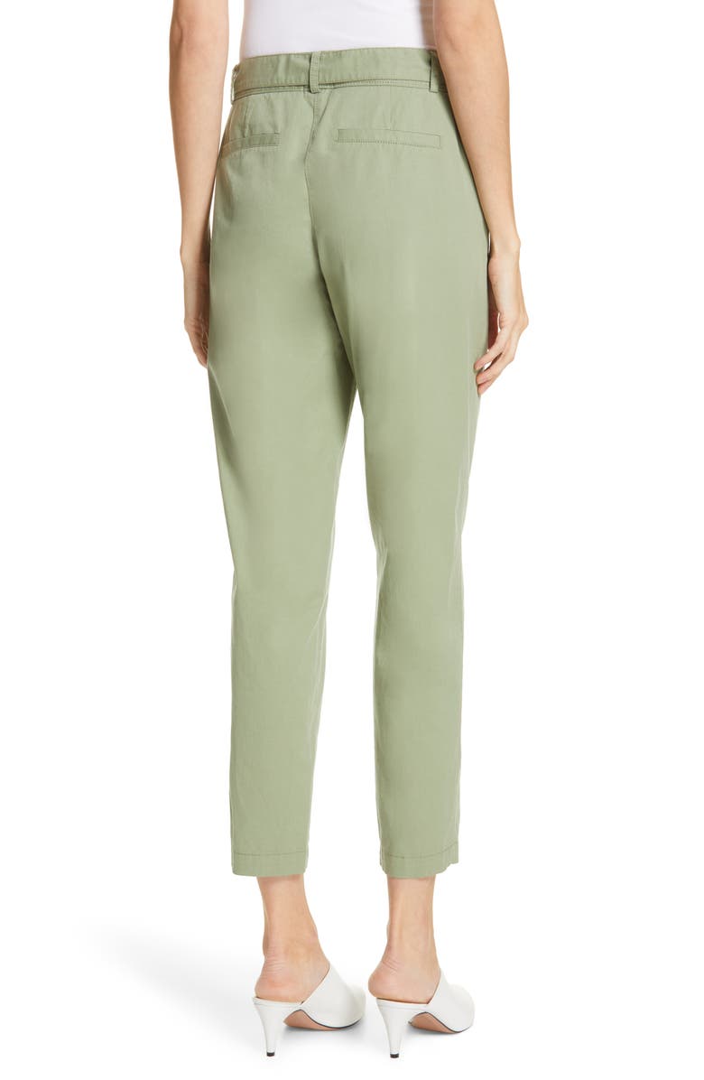 Nordstrom Signature Center Seam Drawstring Stretch Cotton Pants, Alternate, color, 