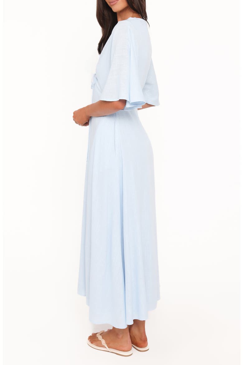 Liberty Flutter Sleeve Maxi Dress, Alternate, color, LIGHT BLUE