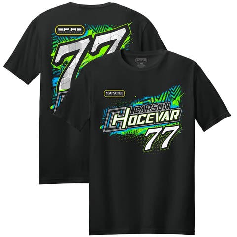 Men's Spire Motorsports  Black Carson Hocevar Lifestyle T-Shirt