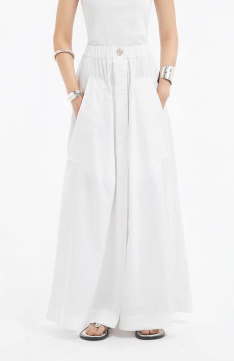 Parachute Skirt in Cotton Sateen