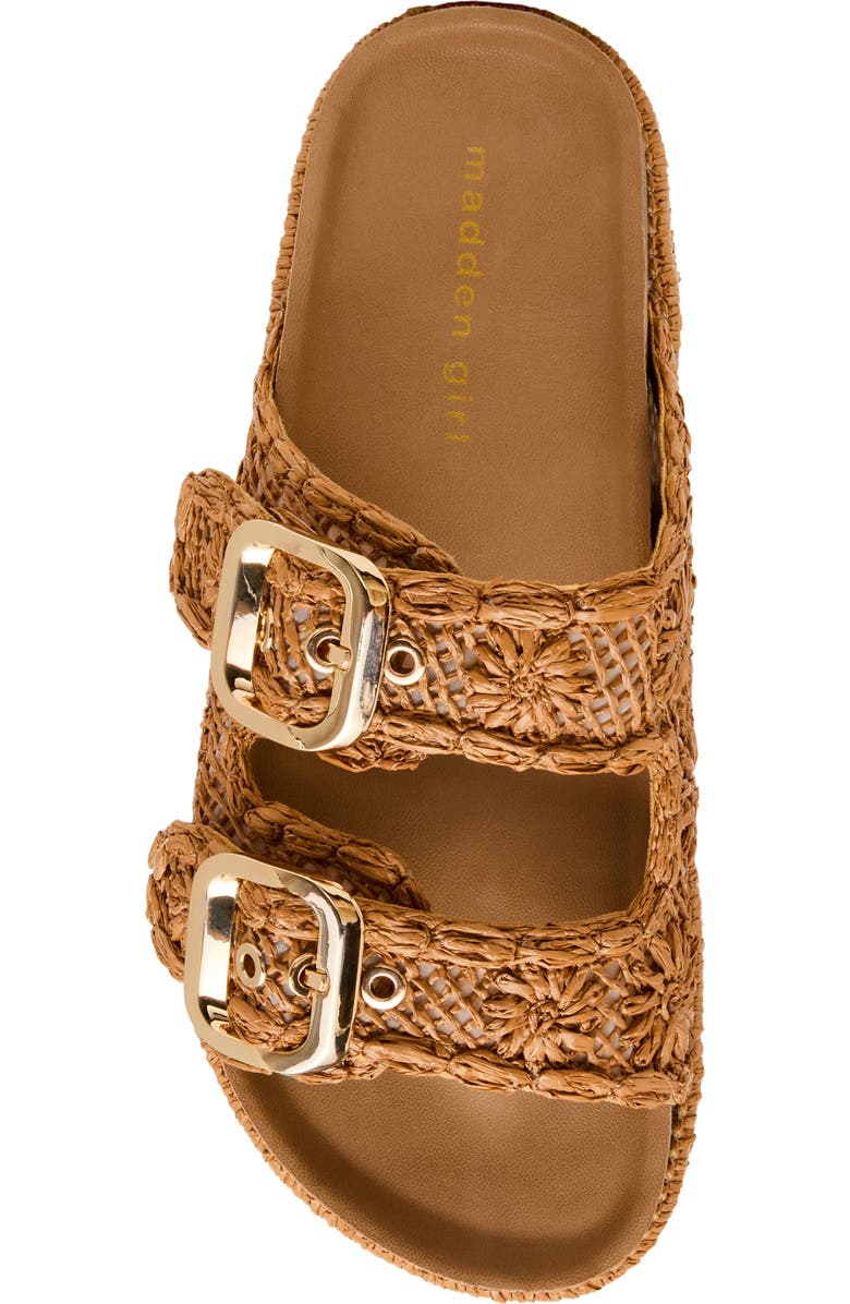 Madden Girl Bali Slide Sandal, Alternate, color, Tan Raffia