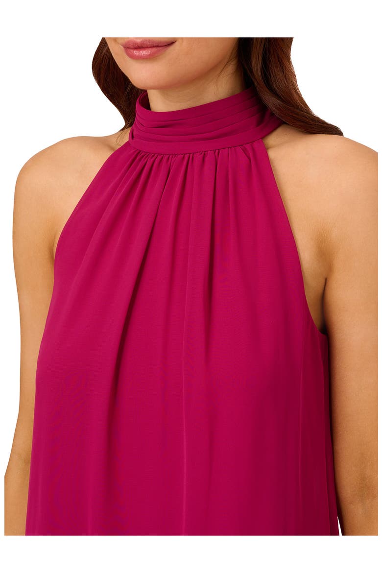 Halter Neck Chiffon Dress, Alternate, color, MAGENTA