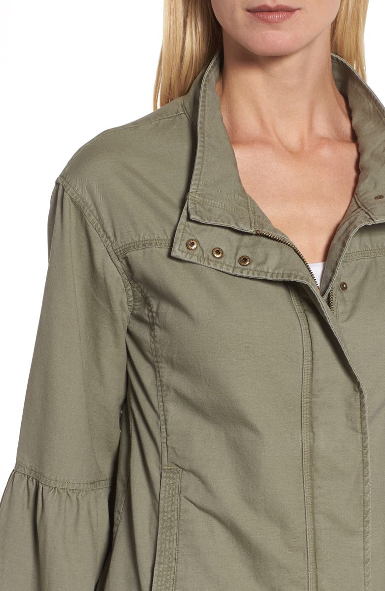 Caslon<sup>®</sup> Flare Sleeve Utility Jacket, Alternate, color,