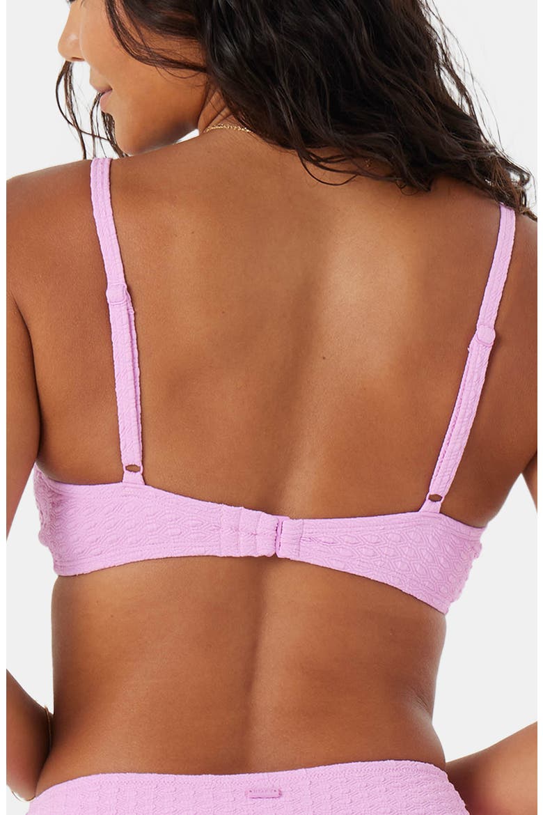 Haleiwa Bandeau Bikini Top, Alternate, color, LILAC