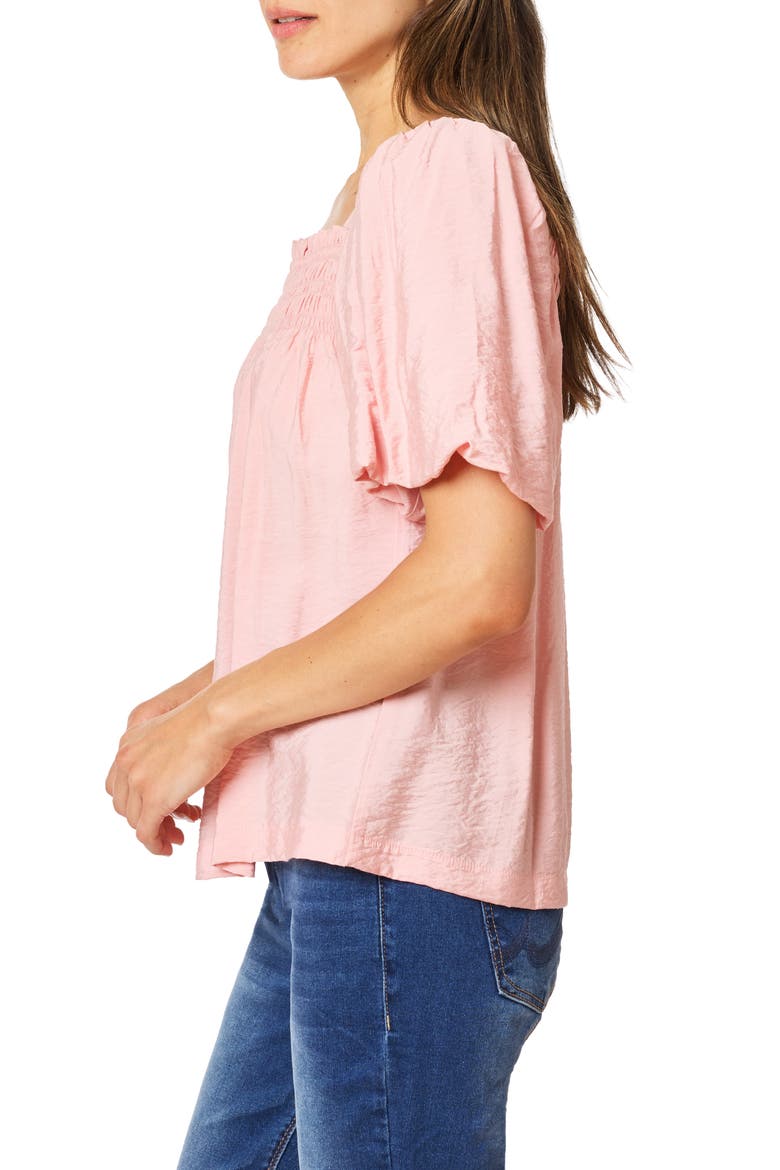 Phoenix Bubble Sleeve Top, Alternate, color, MELLOW ROSE