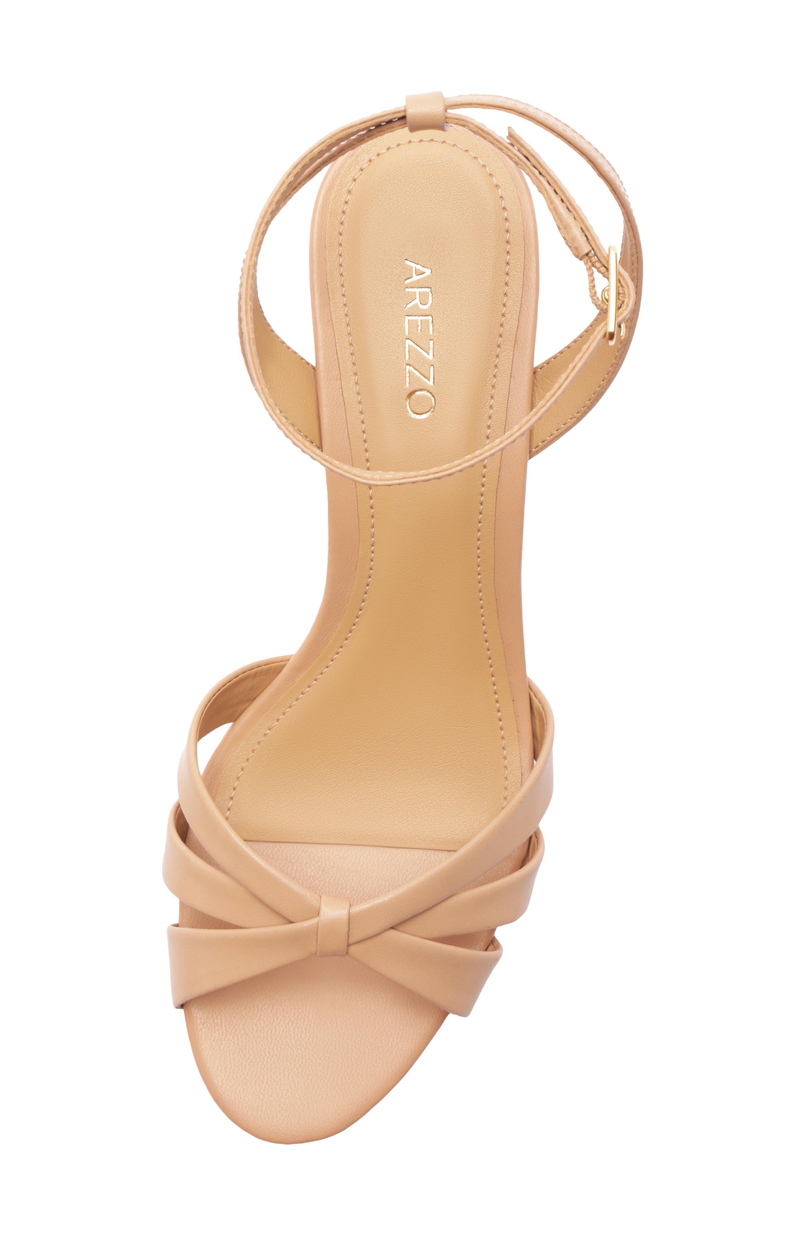 Arezzo Veronica Ankle Strap Platform Sandal, Alternate, color, True Sand