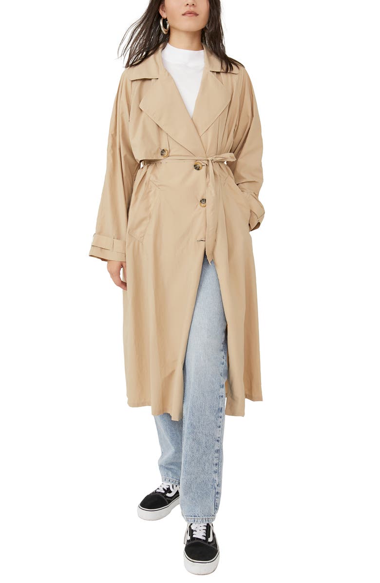 Free People We the Free Trench Coat, Alternate, color, 
