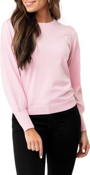 GIBSONLOOK Silver Bells Blouson Sleeve Sweater