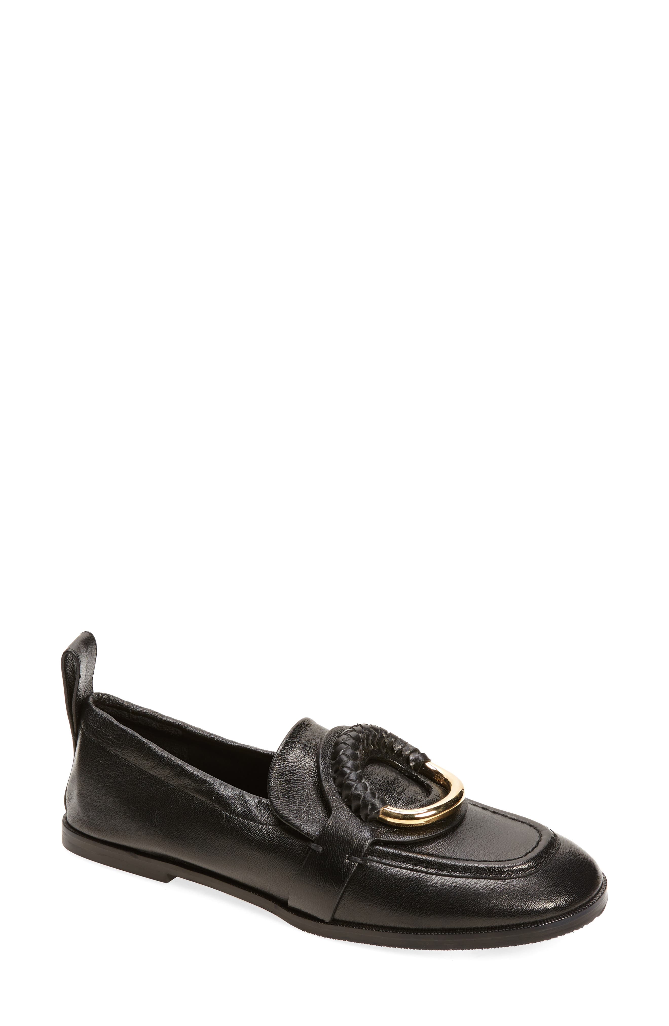 See by Chloé Hana Ring Embellished Loafer, Main, color, 