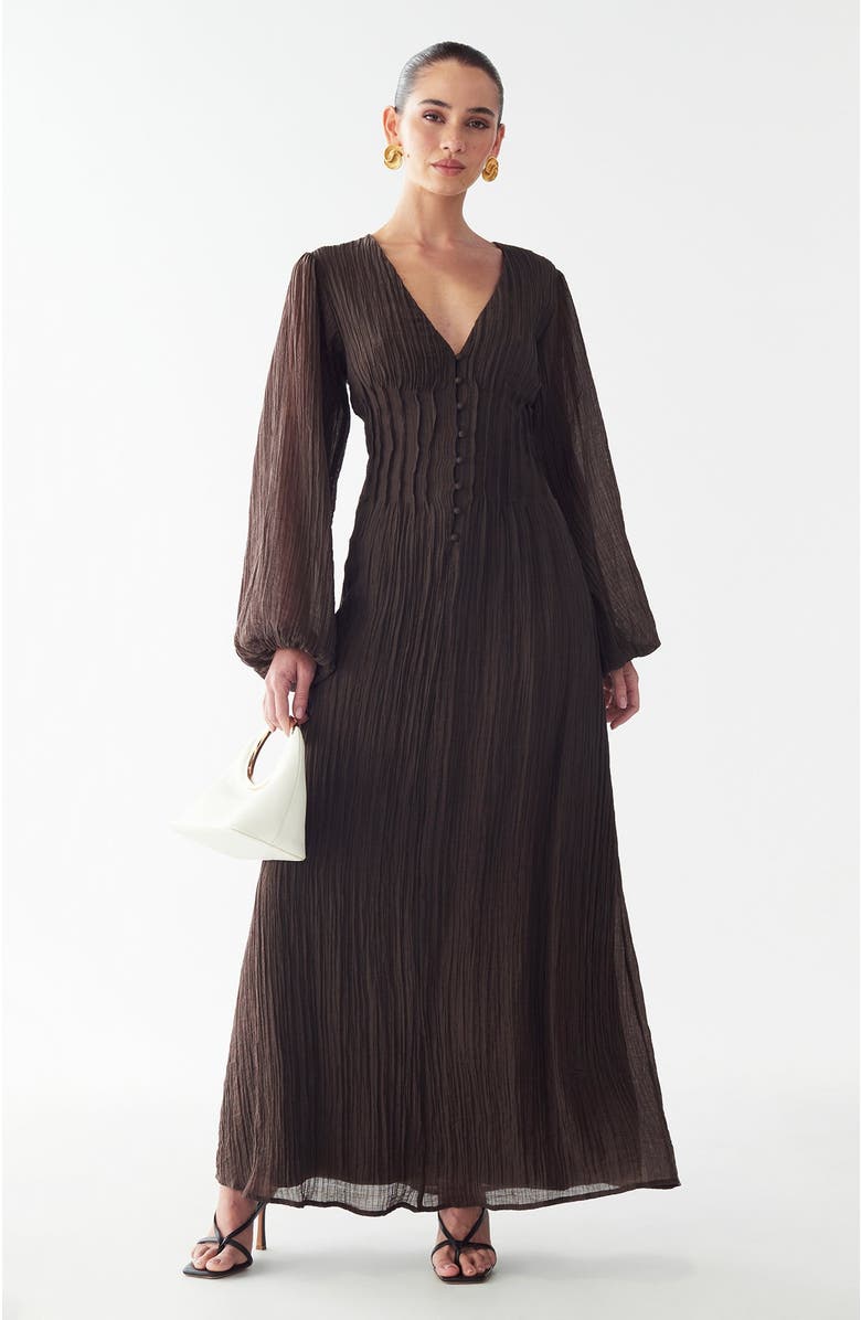 WILLA Palamino Dress, Alternate, color, Chocolate