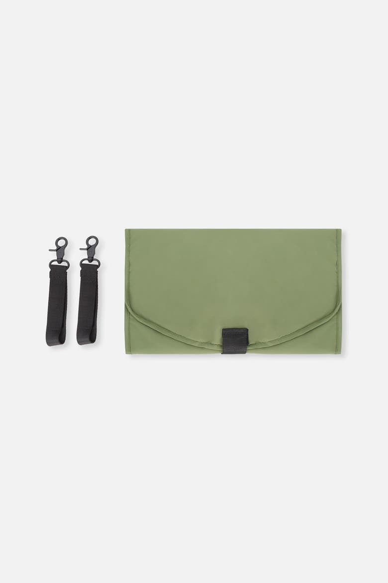 Water-Repellent 7-Compartment Changing Mat Diaper Bag, Alternate, color, Olive Green