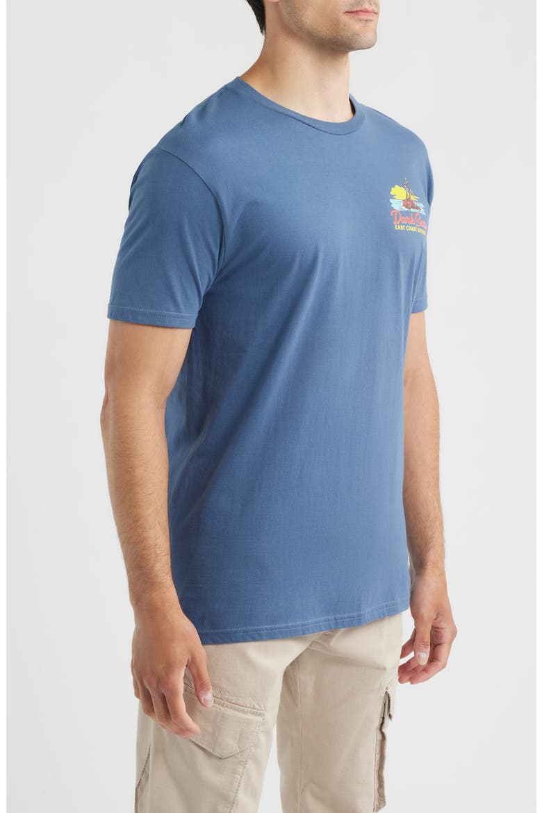 East Coast Water Logo Graphic T-Shirt, Alternate, color, BLUE JEAN