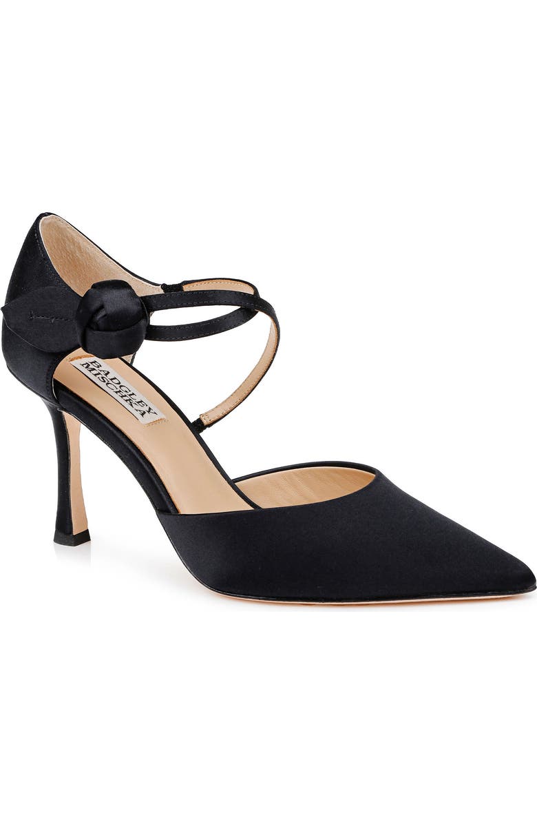 Badgley Mischka Collection Jayden Ankle Strap Pointed Toe Pump, Main, color,