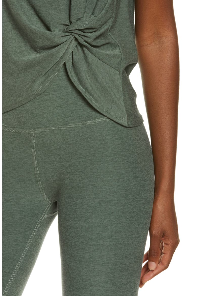 Front Twist Muscle Tank, Alternate, color, GREEN IVY