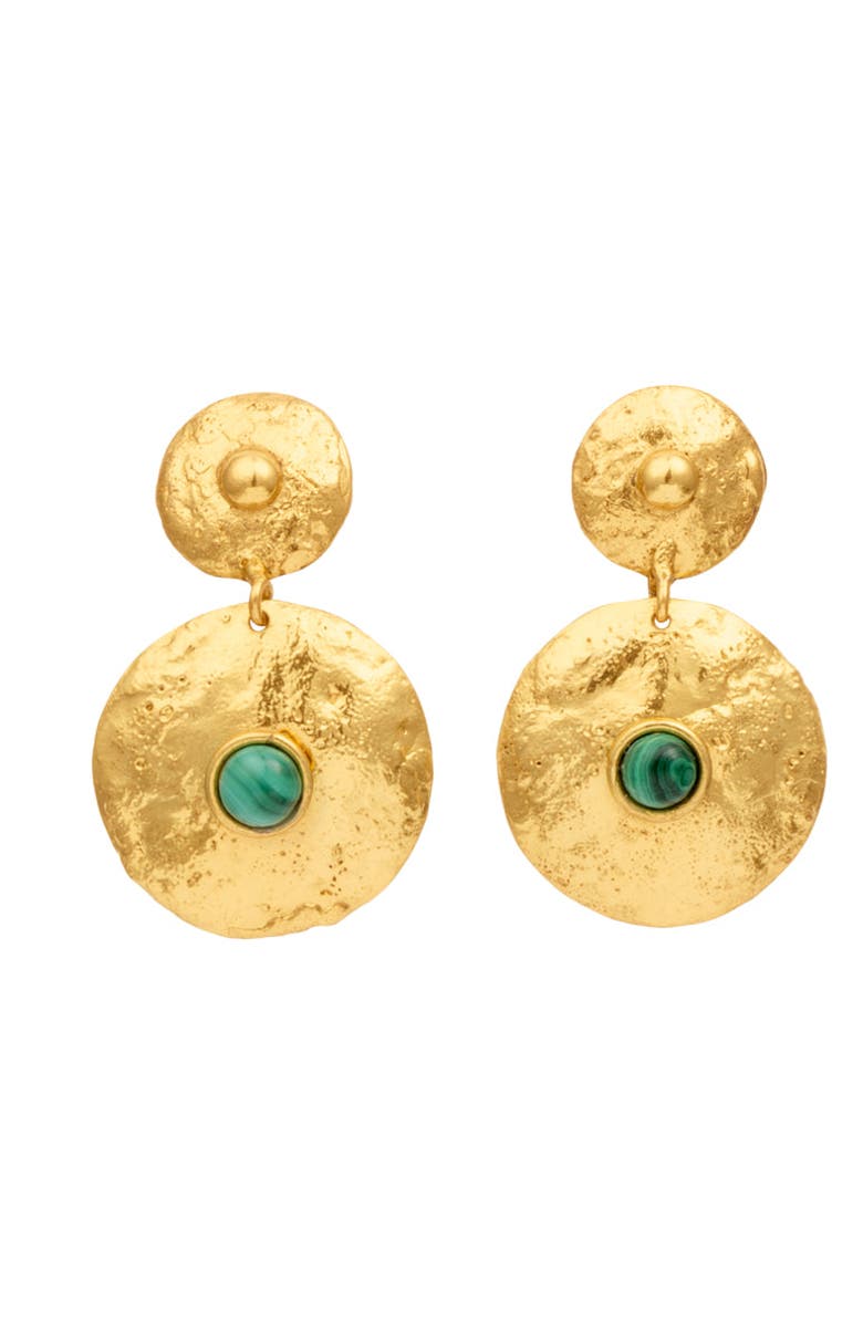 SYLVIA TOLEDANO Venus Earrings, Main, color, Malachite