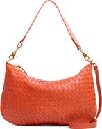Clare V. Medium Moyen Woven Leather Messenger Bag