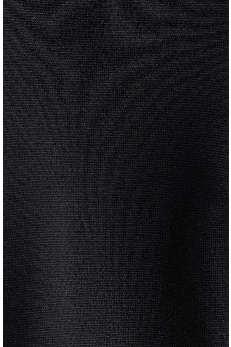 Stretch Merino Wool Bomber Cardigan, Alternate, color, BLACK