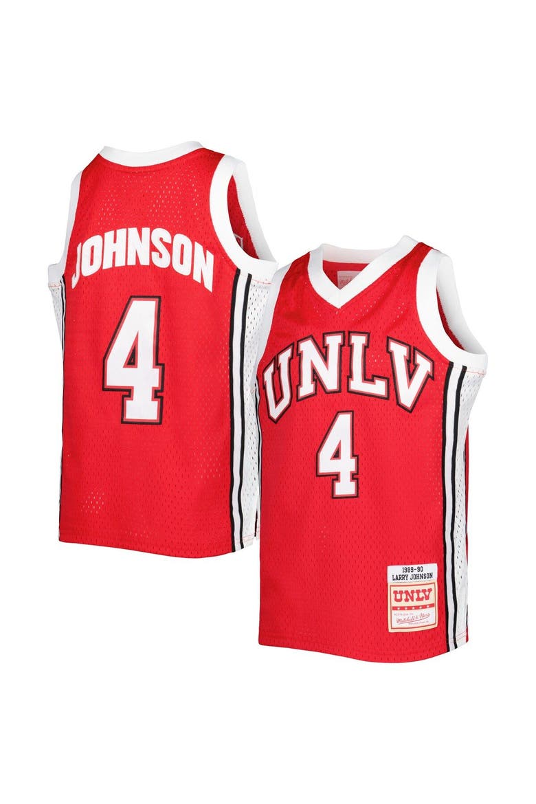 Youth Mitchell & Ness Larry Johnson Scarlet UNLV Rebels Swingman Replica Jersey, Main, color, Scarlet