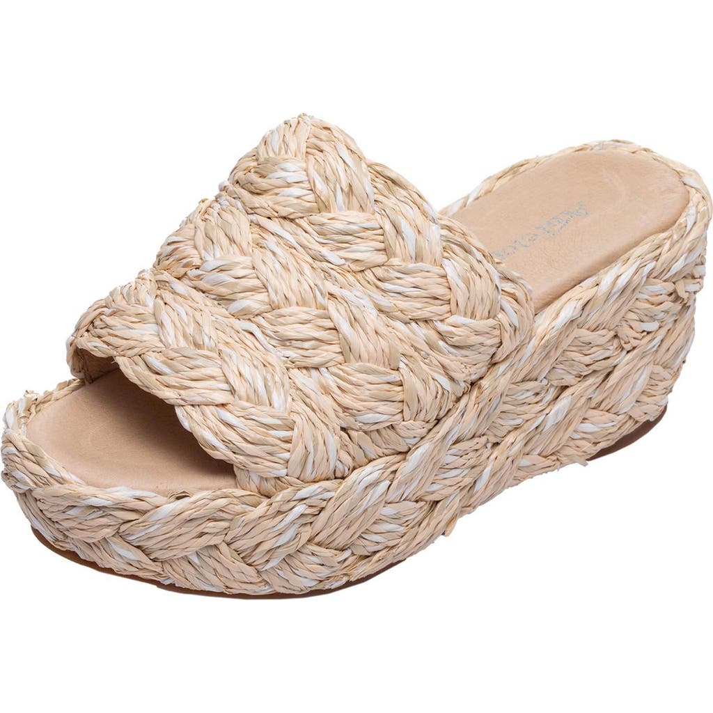 Antelope Kass Woven Raffia Platform Sandal In Natural