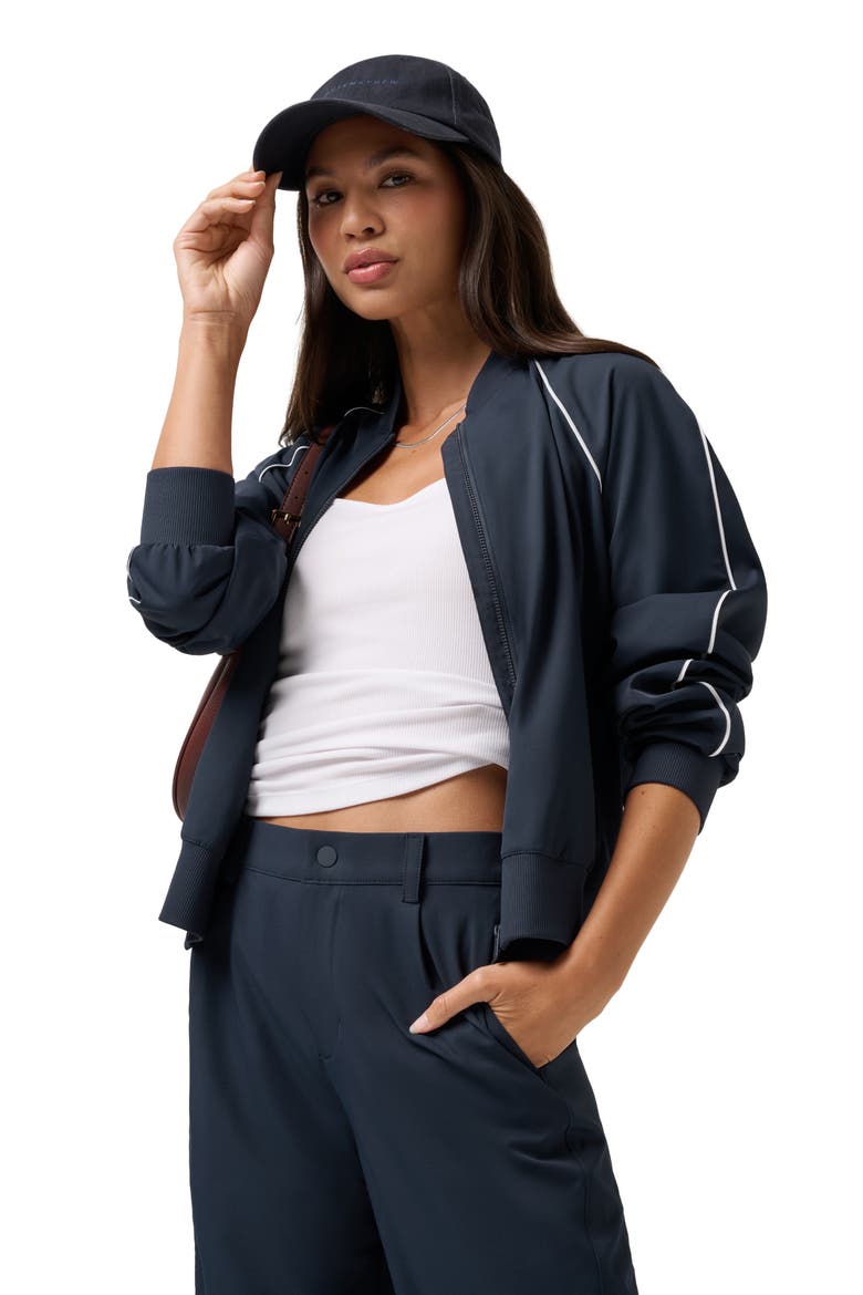 Opening Shot Bomber Jacket, Alternate, color, NAVY BLAZER