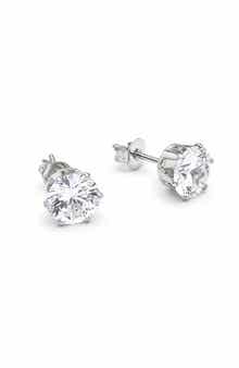 Simulated Diamond Stud Earrings