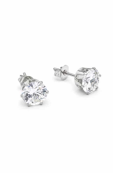 Simulated Diamond Stud Earrings