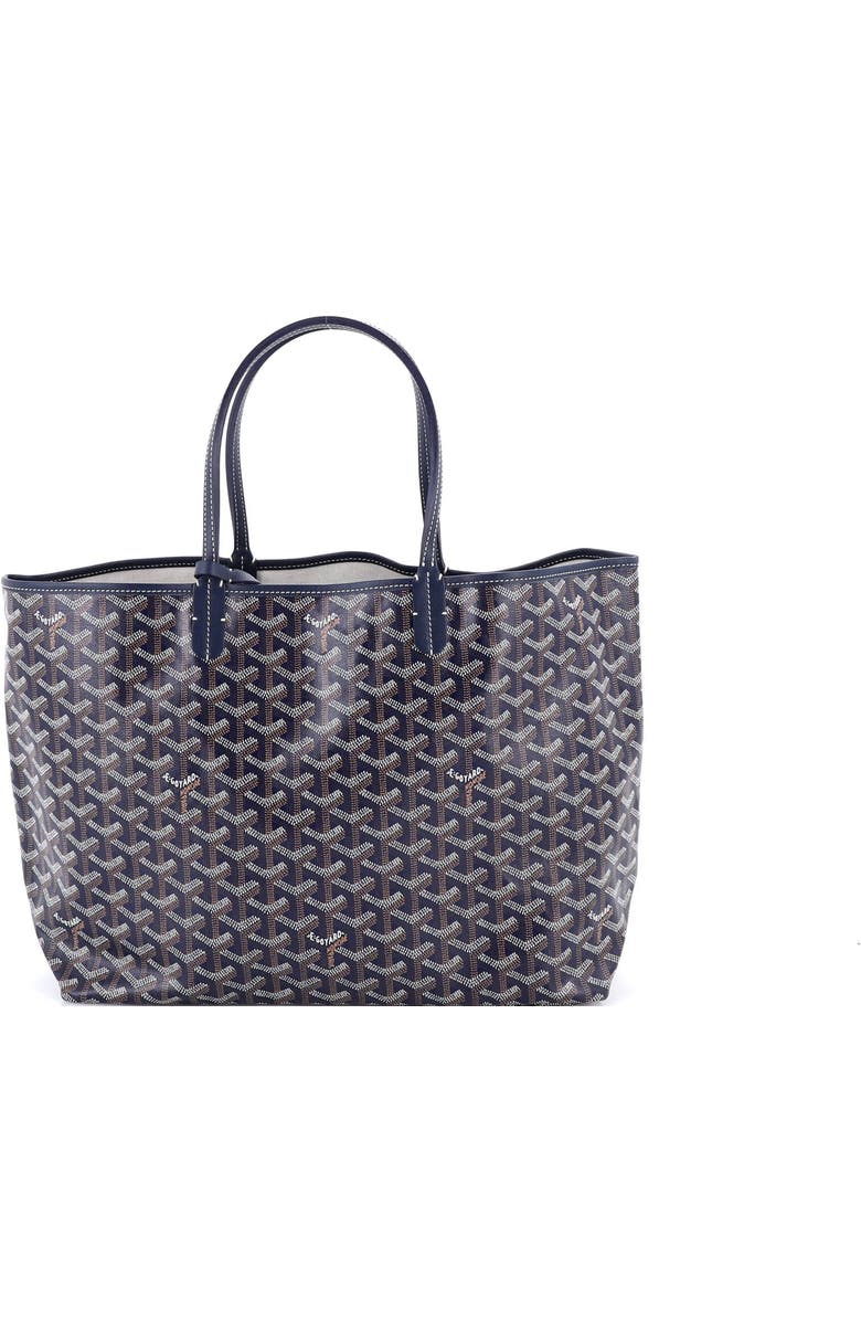 Pre-Owned Goyard Saint Louis Tote Coated Canvas PM, Main, color, Blue