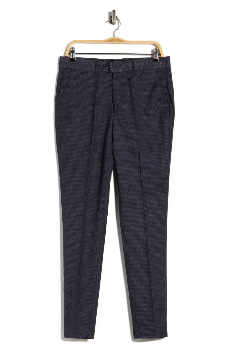 Tahari Slim Fit Dress Pants, Main, color, Navy