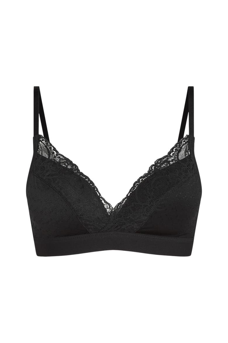 Sophie Padded Non-Underwired Bra, Alternate, color, Caviar