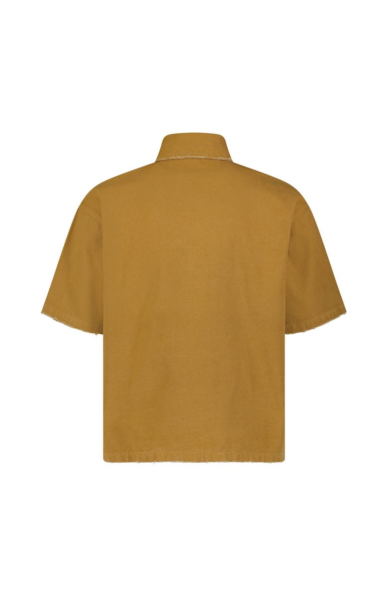 SAINT PERRY Worn Bull Denim Shirt, Alternate, color, Beige