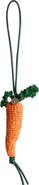 JW Anderson Crocheted Carrot Mercerized Cotton Bag Charm